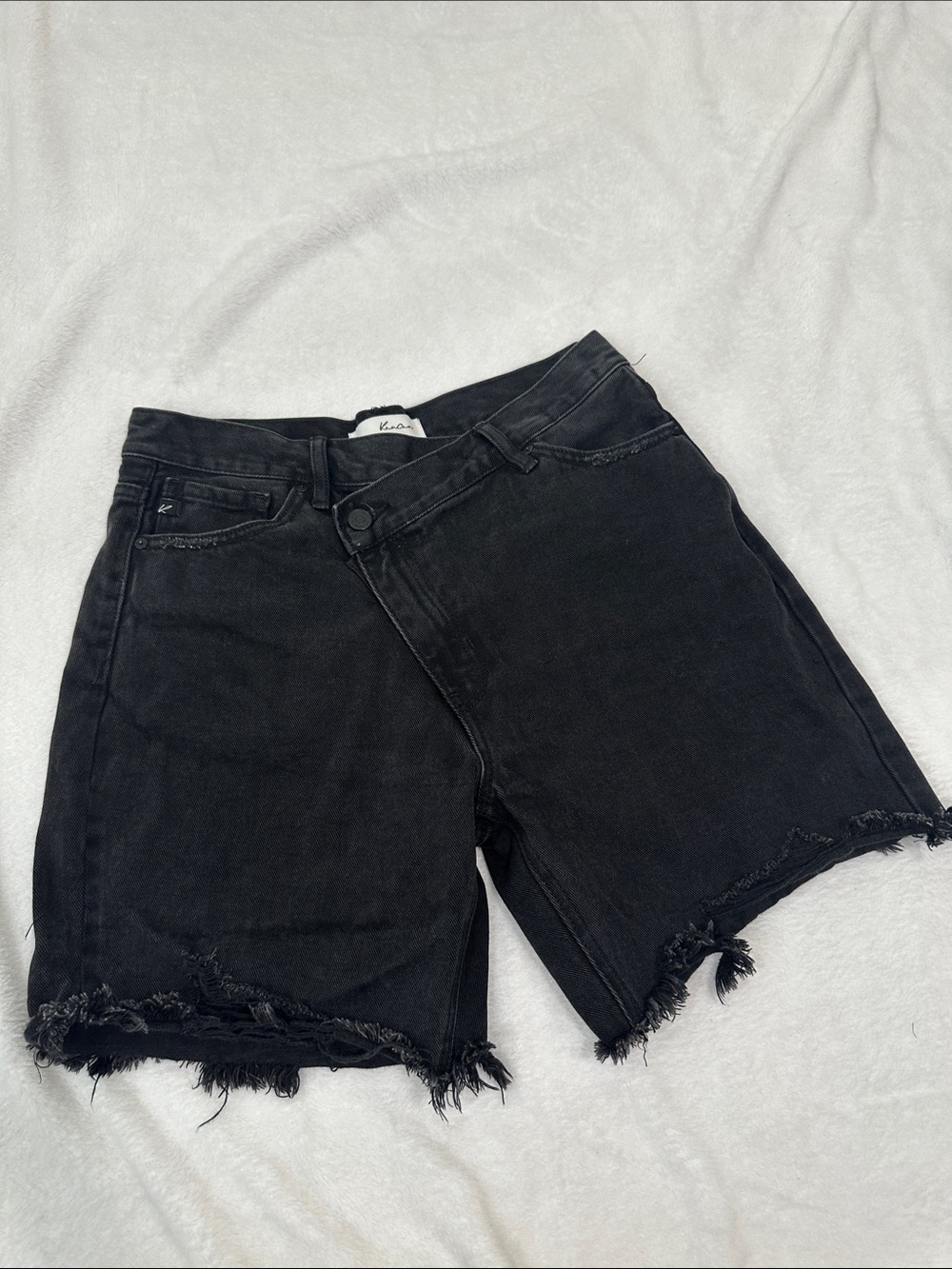 🍁 KanCan Baggy Cross Waist Denim Shorts